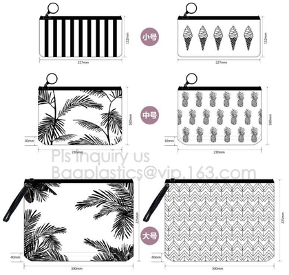 los bolsos del resbalador helaron el bolso de empaquetado de la cremallera de EVA para la ropa/la ropa/la ropa, colocan bolsos mates para arriba helados de la cremallera del resbalador del pvc