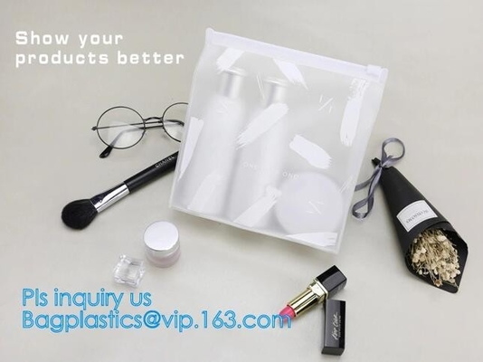 bolsos del cuidado de piel, BOLSO TÉRMICO en caliente PVC CLARO, bolso del pvc Zip lockkk para el fichero y documento, cremallera de Mylar de la hoja de la bolsa de plástico de ropa del Pvc