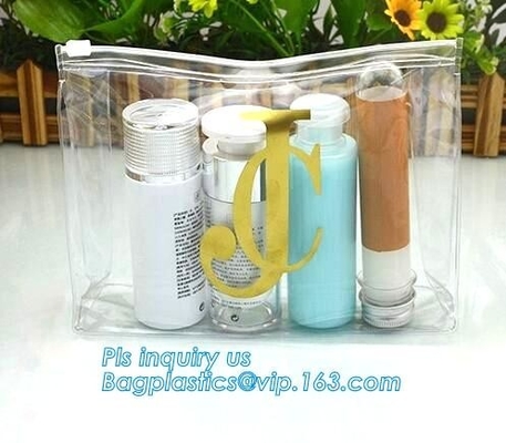 bolso de empaquetado promocional del pvc del resbalador, bolso para los cosméticos, bolso plástico transpraent del almacenamiento del resbalador de la oficina, zi de la cremallera del resbalador