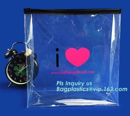 las bolsas de plástico de la cerradura de la cremallera para empaquetar, viaje de Zip lockkk del bolso del almacenamiento empaquetan la bolsa del embalaje de sello de la diapositiva de la válvula de la cerradura de la cremallera para Cosmeti