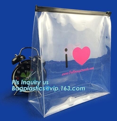 las bolsas de plástico de la cerradura de la cremallera para empaquetar, viaje de Zip lockkk del bolso del almacenamiento empaquetan la bolsa del embalaje de sello de la diapositiva de la válvula de la cerradura de la cremallera para Cosmeti