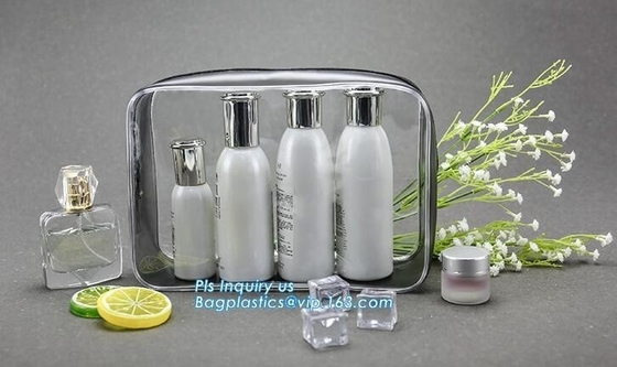 Cremallera cosmética del resbalador del bolso del maquillaje de los efectos de escritorio que empaqueta con la cremallera