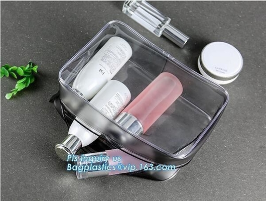 Cremallera cosmética del resbalador del bolso del maquillaje de los efectos de escritorio que empaqueta con la cremallera