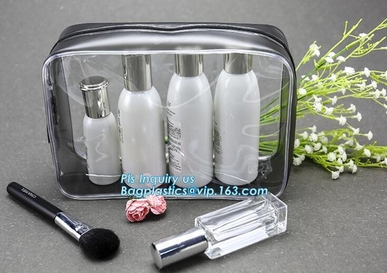 Cremallera cosmética del resbalador del bolso del maquillaje de los efectos de escritorio que empaqueta con la cremallera