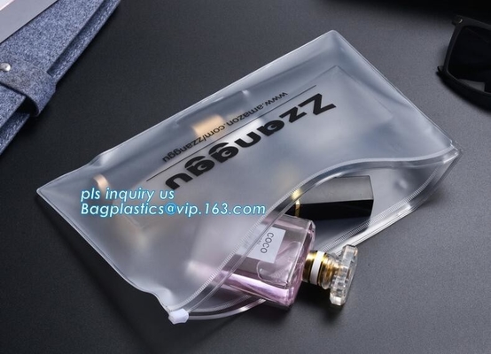 Resbalador de empaquetado helado de la ropa cosmética del bolso del maquillaje que empaqueta con Zip lockkk