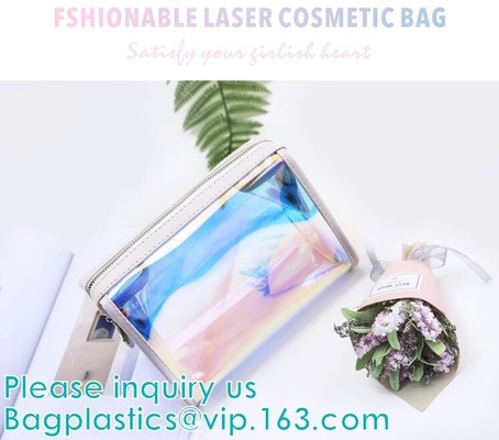 bolso cosmético con la cremallera, bolso claro de la cremallera del embalaje del PVC del bolso del barril, bolso cosmético del PVC del barril, bolso del barril del pvc del vinilo del barril