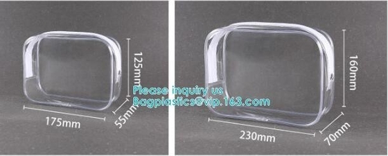 Bolsa de la manija del tubo del PVC, bolso que embala cilíndrico del PVC del tubo plástico, bolso con la manija para el paquete del champú, bolso del tubo del PVC