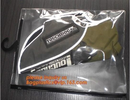 bolso que embala plástico del pvc del bolso transparente de la playa con la bolsa del pvc de la cerradura de la cremallera, bolsos del bikini, bolsa del bikini, empaquetado del traje de baño