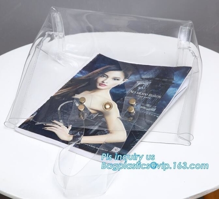 Papel de Kraft lavable respetuoso del medio ambiente con el bolso de la manija del PVC para las mujeres, bolsos de empaquetado suaves cortados con tintas del PVC de la manija para la herramienta, prácticos