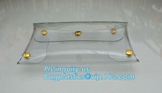 Bolso de embrague claro transparente del PVC del vinilo hecho en China, cruz del PVC Jelly Clear Clutch Purse Lady - la aleta del cuerpo empaqueta Handba de cadena