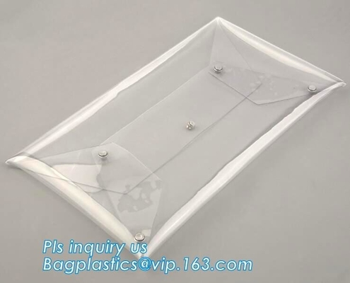 Bolso de embrague cosmético del PVC de la prenda impermeable del bolso transparente práctico respetuoso del medio ambiente de la cremallera para la promoción del regalo, monedero, cartera
