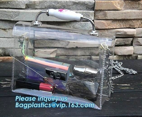 solos bolsos de cadena de los bolsos del cruz-cuerpo del pvc de los bolsos de las señoras de bolsos de la moda, hombro transparente impermeable B del PVC de la playa
