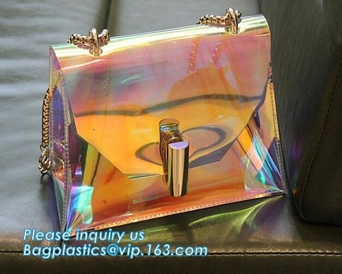 los bolsos transparentes de la playa del PVC de la bolsa de asas del verano gelatinan el bolso del caramelo, bolso de moda del bolso, cartera, pac, paquete