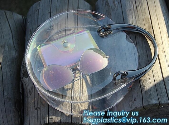 Bolso claro del PVC del monedero del bolso, bolso cosmético del PVC de la mujer de la señora, bolsos del PVC para las mujeres, bolsos de la manija del pvc, carr del pvc