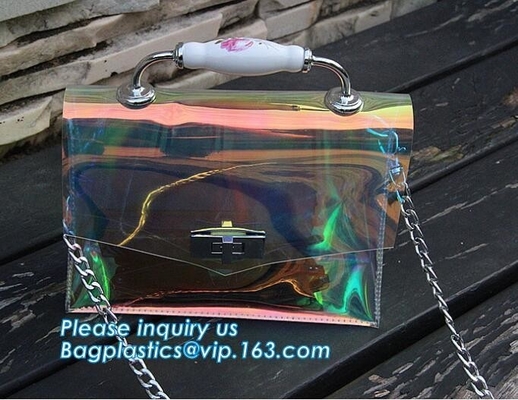 bolso del pvc con el pequeño bolso, cruz de moda transparente del bolso del bolso del PVC - bolso del cuerpo, portador del pvc, portador Han