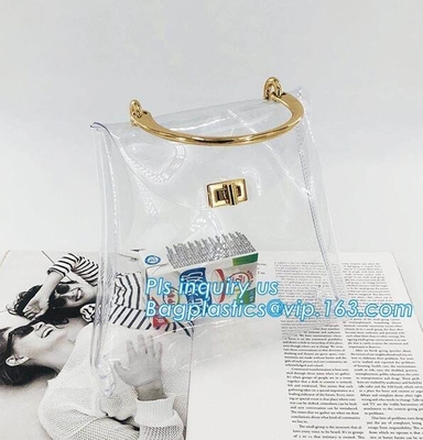 Bolso modificado para requisitos particulares del PVC, hombro Tote Bag del PVC del bolso de la playa de las mujeres del modelo de la manija, envío y dirección del totalizador de la taleguilla de los bolsos del hombro del PVC