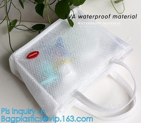 Caso de Mesh Shoulder Bag Handbag Travel Tote Beach Toiletry Storage Bag de las mujeres, bolso Mesh Tote Hand del almacenamiento de la playa del viaje