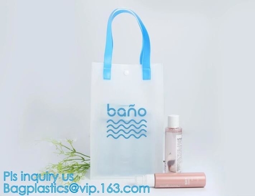 Playa Lash Package Tote Shoulder Bag con el bolsillo interior, PVC grande modificado para requisitos particulares Tote Bag Beach Bag, agua Resistan del claro