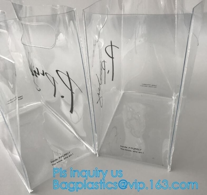 Europa y América forman el bolso impermeable de la playa del pvc uno del bolso del día de fiesta transparente de la playa, hombro de cadena B del brillo