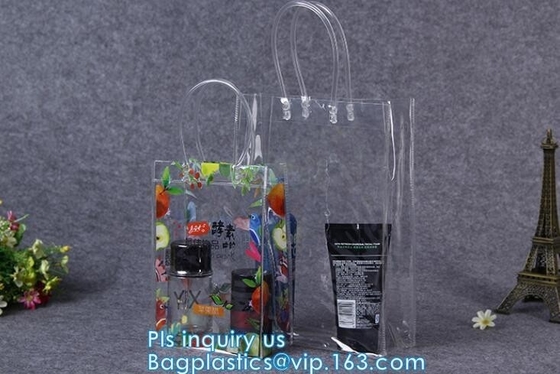 El bolso claro del PVC de la playa del verano/la bolsa de asas transparente, gelatina a las mujeres transparentes Shoulde del caramelo del PVC de la playa material del color