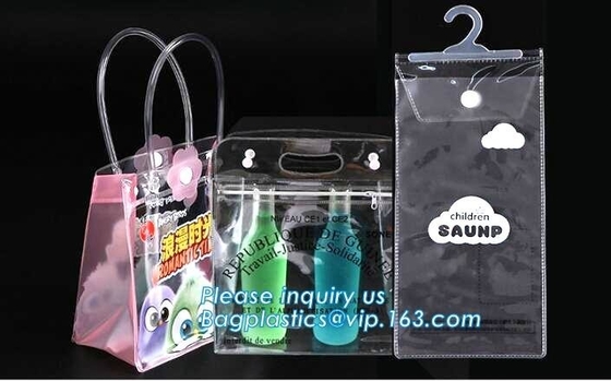 Embrague transparente Tote Bag, Tote Handbags Shopping Shoulder Bags, bolsos del bolso DIY del claro del verano de la playa del PVC de la jalea