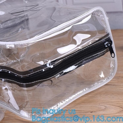 bolso de lujo de la moda de la bolsa de asas de hombro de la playa de la impresión del vinilo un interior del bolso del almacenamiento, bolso claro Tran del PVC de la playa del verano