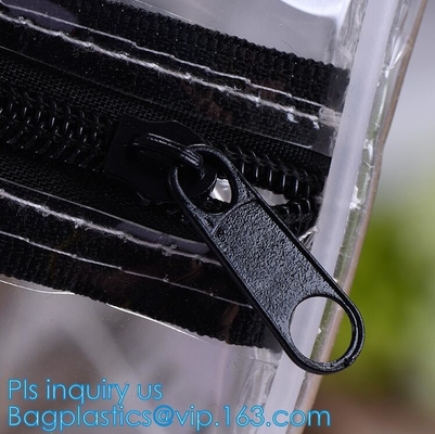bolso de lujo de la moda de la bolsa de asas de hombro de la playa de la impresión del vinilo un interior del bolso del almacenamiento, bolso claro Tran del PVC de la playa del verano