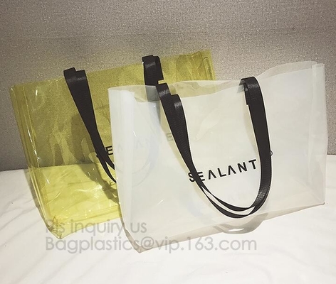 La playa del verano empaqueta el bolso claro del PVC, cruz del holograma del PVC - la bolsa para transportar cadáveres para la playa del verano, bolso plástico de la playa del bolso de la playa del PVC para las mujeres