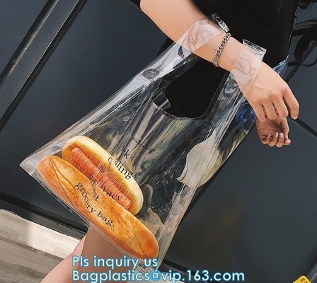 PVC Tote Bag For Beach Shopping, bolso de la manija de la señora del holograma, compras de Tote Bag Transparent de la playa del monedero del bolso del bolso