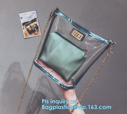 La correa de hombro ajustable y el top Zippered, el viaje de la seguridad del estadio y el bolso claro del gimnasio, perfeccionan para el trabajo, escuela