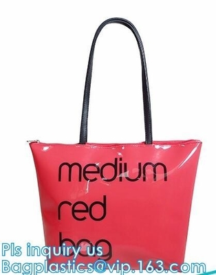 bolso transparente del totalizador del PVC de la moda del bolso del laser del verano con la cadena, bolso transparente impermeable con Cosm