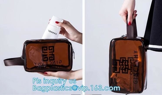 bolso cosmético claro del bolso cosmético del pvc con el bolso de la cremallera del pvc, organizador Makeup Costmetic Bag, maquillaje Cosmeti de la moneda de la caja de lápiz