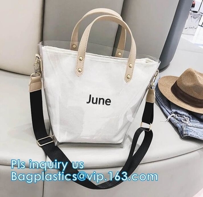 el bolso olográfico transparente del bolso del pvc, el bolso y las señoras del hombro lanzan el bolso con una honda, gelatinan el bolso de la señora del pvc de la moda