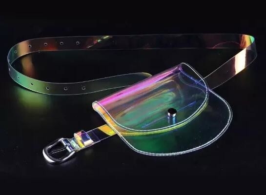 Bolso de la correa de los deportes del PVC del laser, bolso de la cintura, Fanny Pack, bolso claro de la cintura de los deportes del pvc de la bolsa de la caja del filtro de la cintura/correa transparente, bolso
