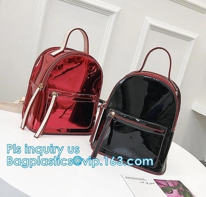 la mochila del vinilo, mochila transparente unisex clara de la escuela del bolso del viaje, mochila seca de la lona del PVC, modificó Childr para requisitos particulares claro