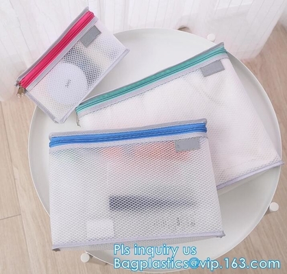 El bolso cosmético de nylon de Mesh Makeup/la pequeña malla de nylon compone el bolso cosmético, viaje Mesh Cosmetic Makeup Organizer Bag, malla