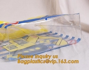Los bolsos que hacían compras biodegradables helados de Frosty Handle Carry Gift Package reciclaron el Pvc transparente inferior del cuadrado
