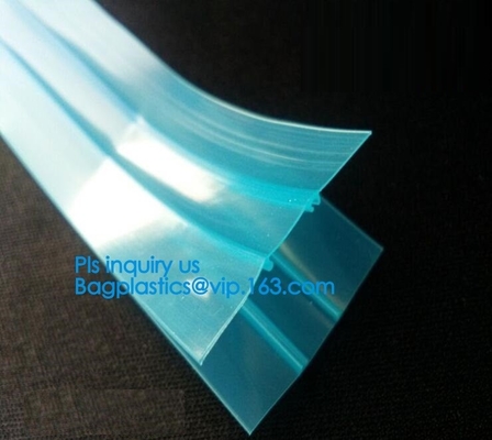cremallera plástica sin los dientes, bolsa de PP/PE/PVC/EVA Plastic Flange Zipper For, PP/PE/PVC/EVA Plastic Flange Zipper del reborde