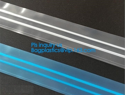 cremallera plástica sin los dientes, bolsa de PP/PE/PVC/EVA Plastic Flange Zipper For, PP/PE/PVC/EVA Plastic Flange Zipper del reborde