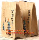 El empaquetado del coco de la bolsa de papel de Kraft de la hoja empaqueta Doypack con la ventana clara, bolso del acondicionamiento de los alimentos de 500g 1kg 16oz Ziplockk modifica para requisitos particulares