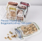 Bolsos libres del bocado de BPA Ziplockk para la preservación y cocinar el bolso reutilizable del almacenamiento de la comida, cocinando el bolso de la comida, bolso del almuerzo del silicón