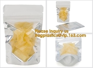 Soporte biodegradable de la bolsa de la hoja encima del acondicionamiento de los alimentos claro de la ventana del bolso de la especia de la bolsa metalizado