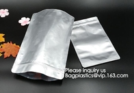 El proteger metalizado se levanta la bolsa/el soporte claro encima de bolsos de la cremallera empaqueta el empaquetado