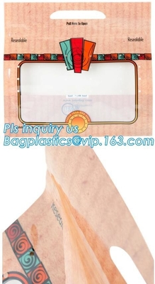 Bolso caliente del pollo asado/bolso caliente del envase de plástico de la carne asada para el pato, pollo, pescado, Fried Chicken Packaging Clear Microwaveable