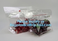 las bolsas de plástico reconectables heladas de la cremallera con el resbalador Ziplockk, bolso inferior redondo de la uva del resbalador/bolso de la uva de tabla usado en graper
