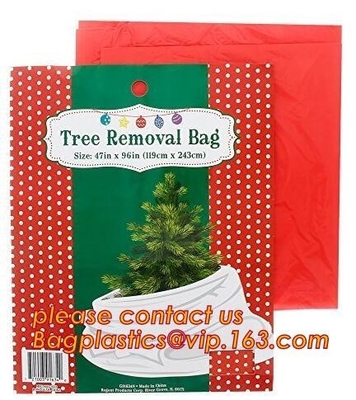 Bolso adornado artificial del árbol de la Navidad impermeable grande del retiro de la promoción, 10 pies del árbol de navidad del retiro del regalo de packag de los bolsos