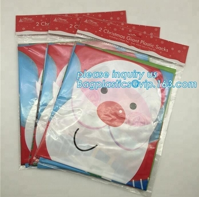 Saco polivinílico gigante de la casa plástica de la Navidad del LDPE para los vagos baratos del bagplastics de Santa Bag de la decoración de la Navidad del precio del bolso de la bici del regalo