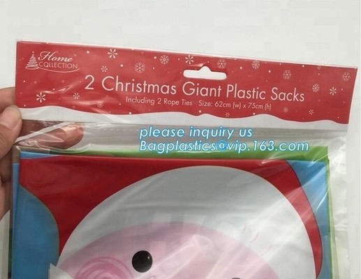 Saco polivinílico gigante de la casa plástica de la Navidad del LDPE para los vagos baratos del bagplastics de Santa Bag de la decoración de la Navidad del precio del bolso de la bici del regalo