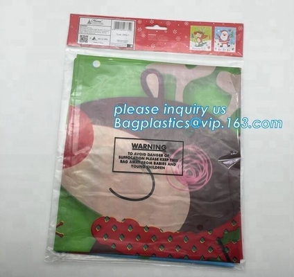 Saco polivinílico gigante de la casa plástica de la Navidad del LDPE para los vagos baratos del bagplastics de Santa Bag de la decoración de la Navidad del precio del bolso de la bici del regalo