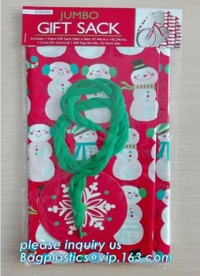 La invitación gigante del regalo de la Navidad despide bolsos plásticos enormes de los juguetes, despide los bolsos plásticos enormes de los juguetes, Toy Gift Sacks Merry Xmas grande S